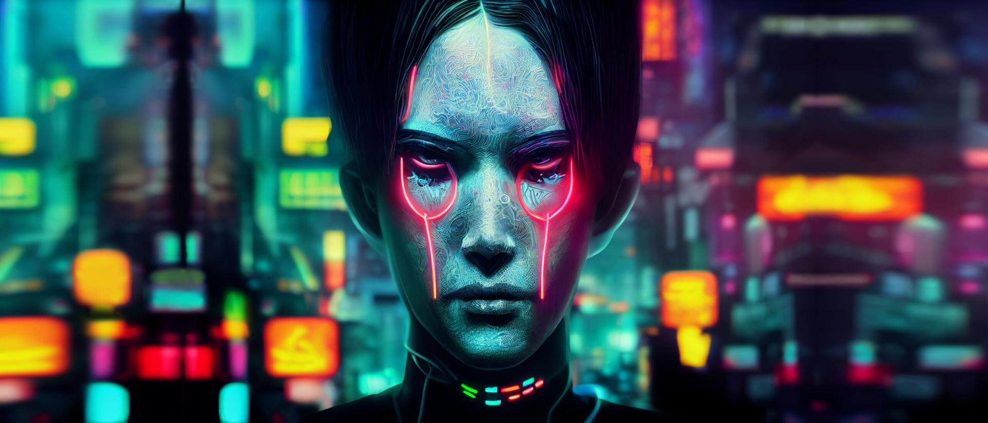 Neon cyberpunk android nexus 9